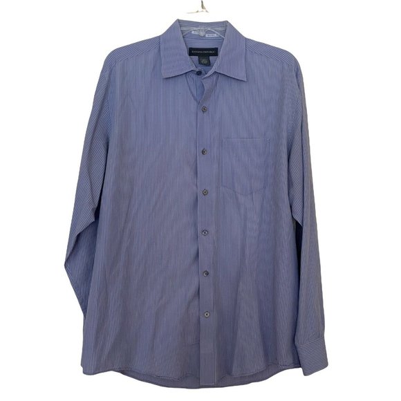 Banana Republic Other - Banana Republic Large Blue Pink Striped Button Up Shirt Cotton Mens Work Casual